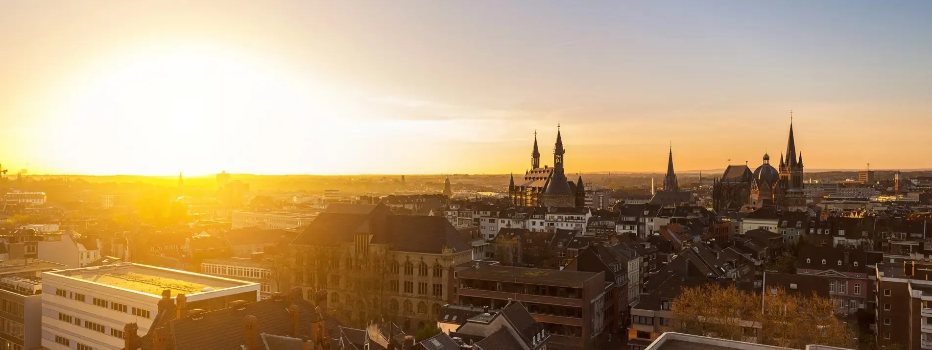Aachen látképe