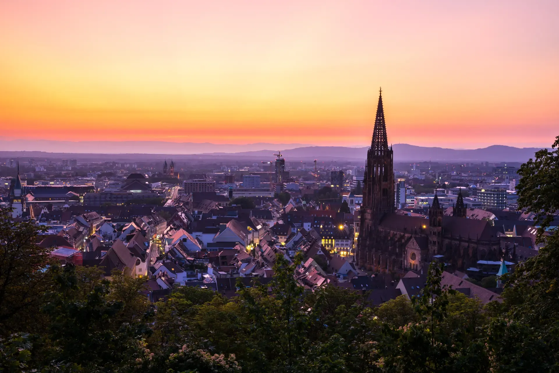 Freiburg látképe