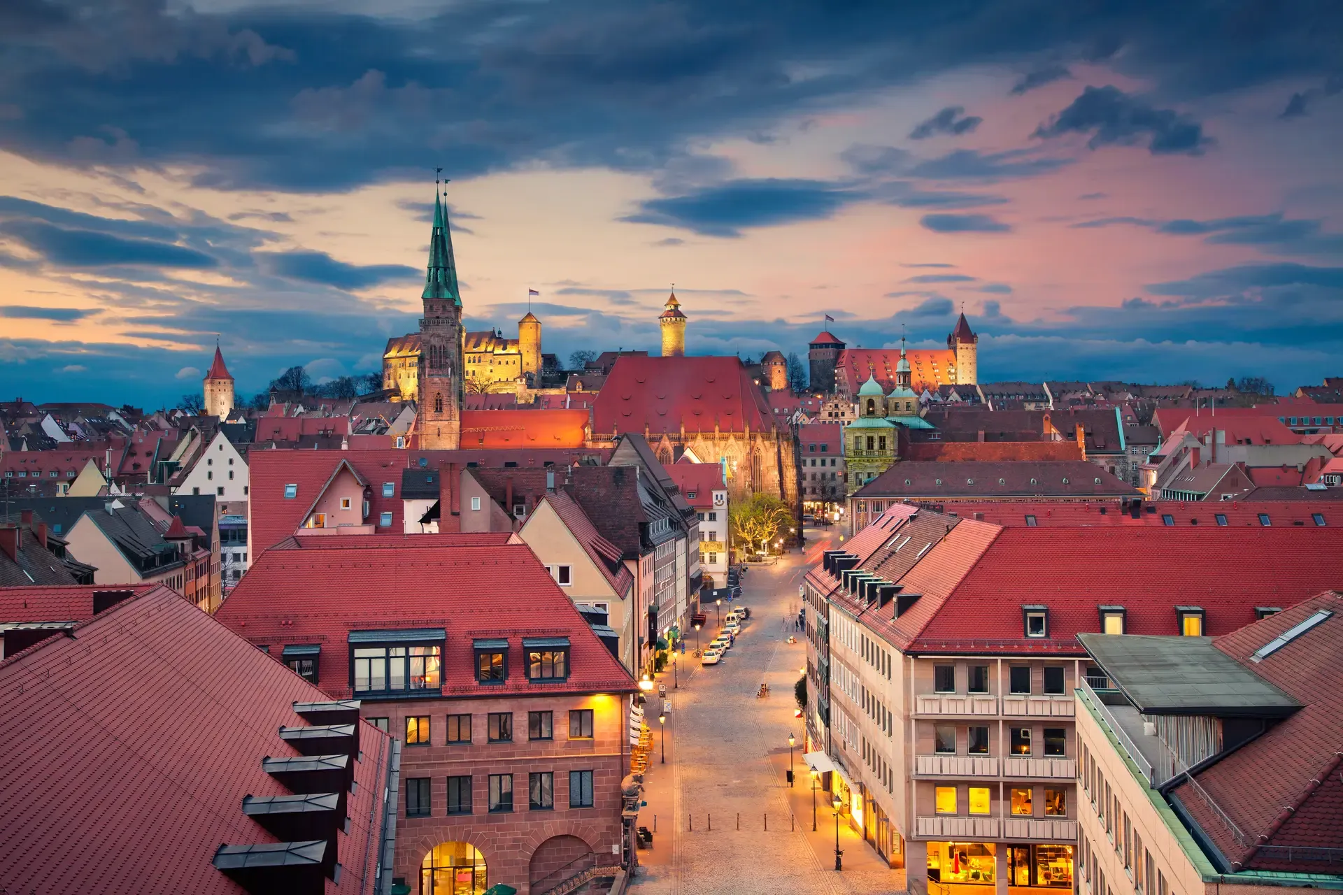 Nürnberg látképe