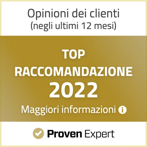 ProvenExpert Top Raccomandazione 2022